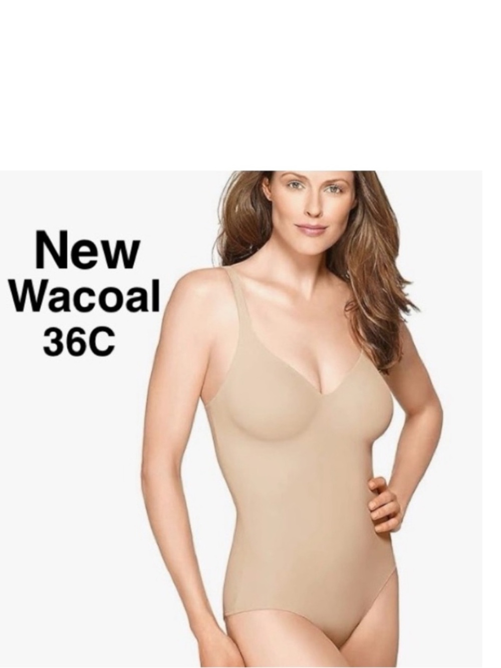 New Wacoal Try a Little Slenderness Bodysuit
801165 with tags Tan/toast 36C⭐️⭐️